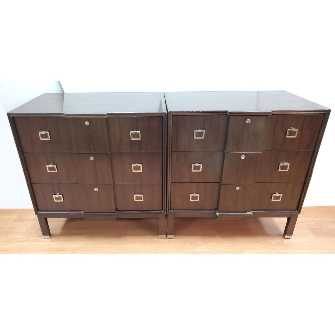 Pair of Theodore Alexander "Stirling" Nightstands (1 of 8)