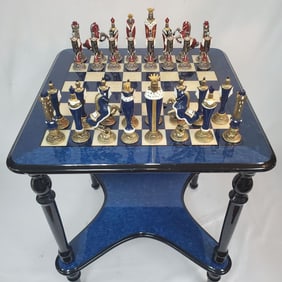 Italfama Renaissance Metal Complete Chess Set