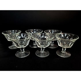 Lot of 6 Sherbet Glasses