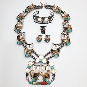 Navajo Zuni Style Native American Sterling Silver