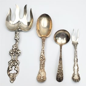 4 Sterling Silver Flatware Items Items