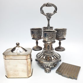 Lot of 3 Silver Plated Items