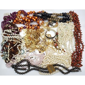 Large Bag Lot of Costume Jewelry