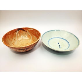 Lot of 2 Asian Bowls Incl. 1 Japanese & 1 Chinese