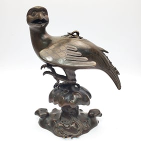 Antique Japanese Meiji Bronze Censor