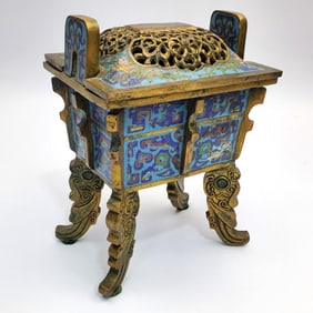 Antique Chinese Cloissone Censer