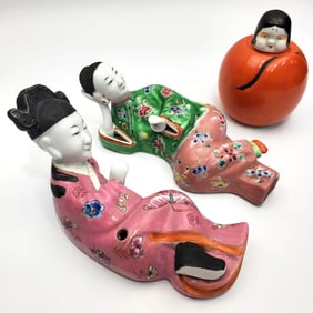 Lot of 3 Chinese Porcelain Items