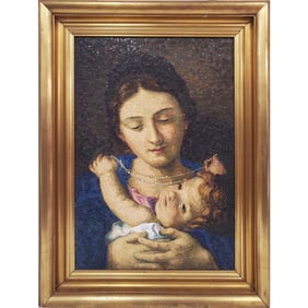 Exceptional Large Italian Vintage Mosaic Plaque