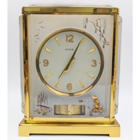 Rare LeCoultre Atmos "White Chino Marina" Clock