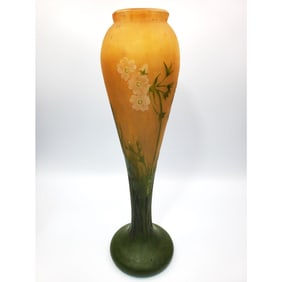 Daum Nancy Antique Art Nouveau Padded Vase 1902