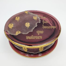 Daum Nancy Art Nouveau Acid Cut & Parlant Box 1895
