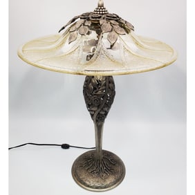 Daum Nancy & Katona Art Deco Cameo Glass Lamp 1930
