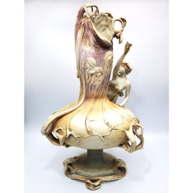 Antique RS+K Art Nouveau Ceramic Vase