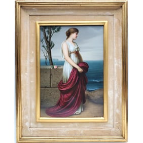 Antique KPM Signed Porcelain Plaque