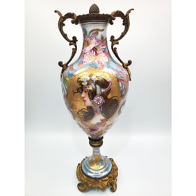Antique Austrian Art Nouveau Porcelain Vase