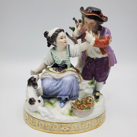 Antique 19th Century Meissen Porcelain Figure