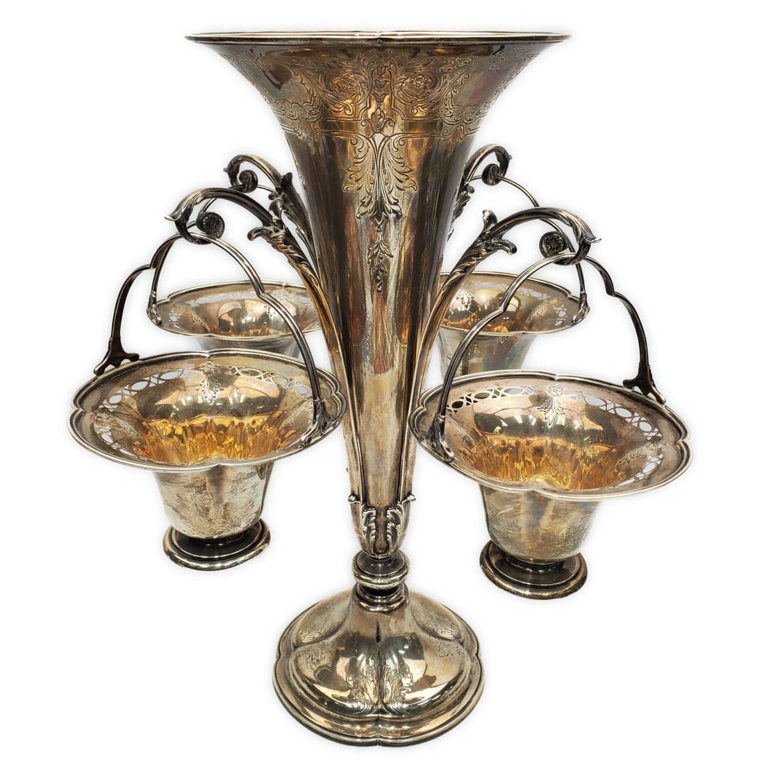 Reed & Barton Antique Sterling Silver Epergne (1 of 7)