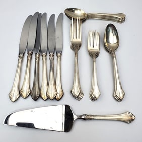 30Pc Wallace "French Regency" Sterling Silver Set