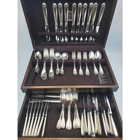 97Pc Christofle France Vendome-Arcantia Flatware