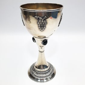 Judaica Vintage Sterling Silver Kiddish Cup
