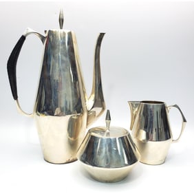 Sterling Silver Reed & Barton Gio Ponti Tea Set