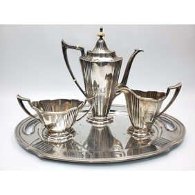 Four Piece Sterling Silver Coffee Set