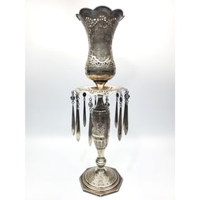 Very Fine Antique Persian 84 Silver Candlestick
