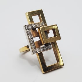 "Boru et Cie" French MCM 18K Gold Ring