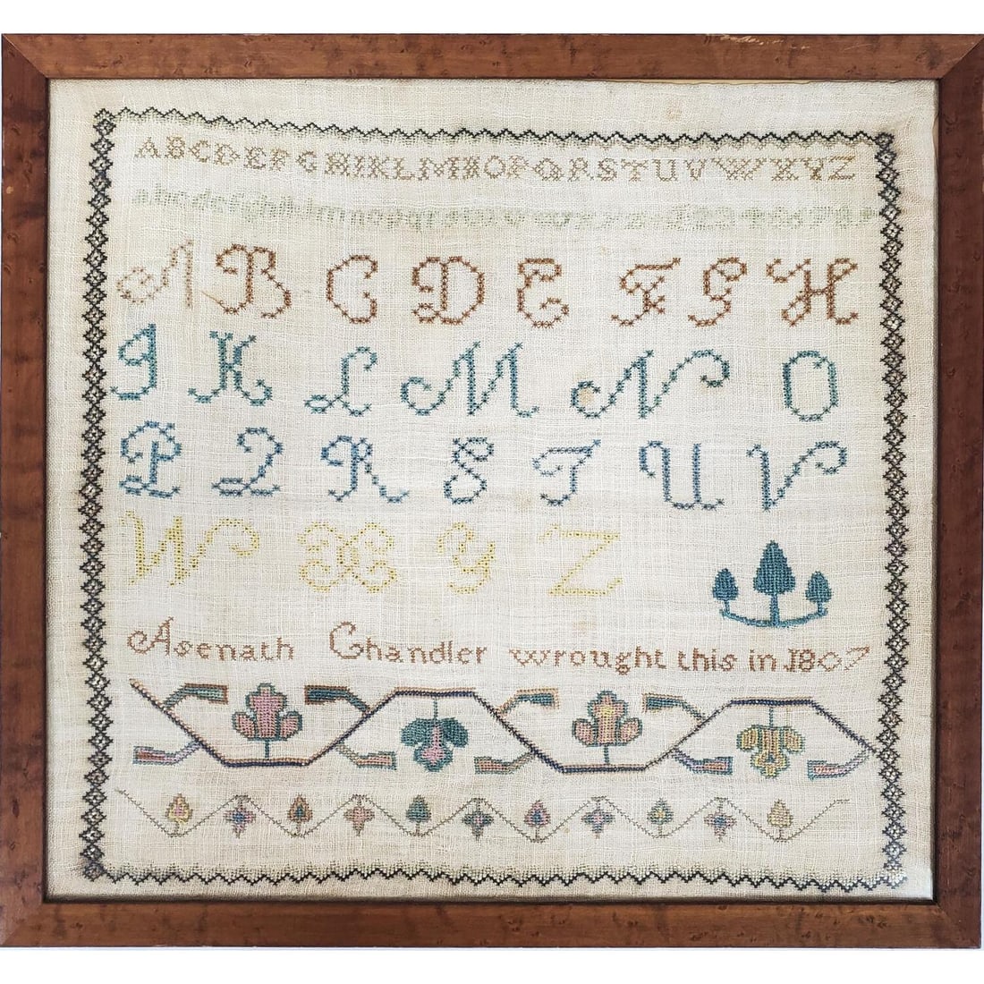 Antique Sampler Dated 1807 (1 of 3)