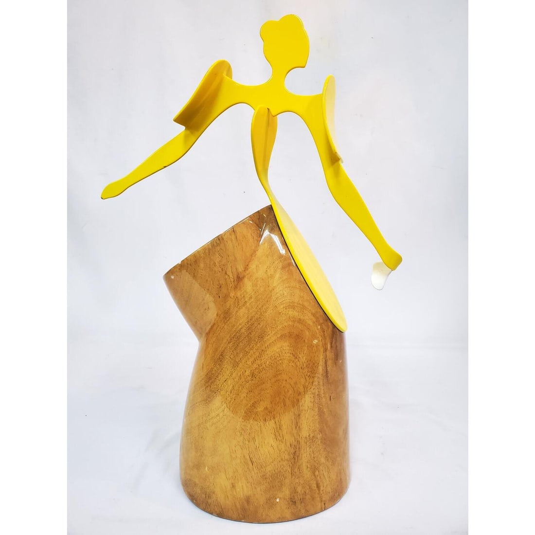 Signed & Dated Mobile in the Style of Calder: Signed & Dated Mobile Painted Metal & Wood in the Style of Calder. Condition: Generally Very Good Dimensions: H- 24.5" x W- 16.5". Provenance: From a Long Island, NY Home.Please note the absence of a 