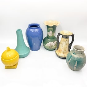 Lot of 6 Vintage Pottery Items