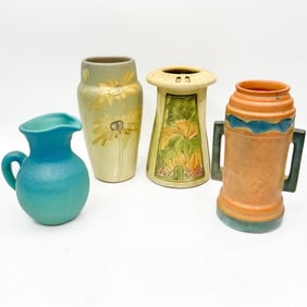 Lot of 4 Antique American Pottery Items