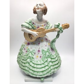 Large Herend Hungary Porcelain Figure