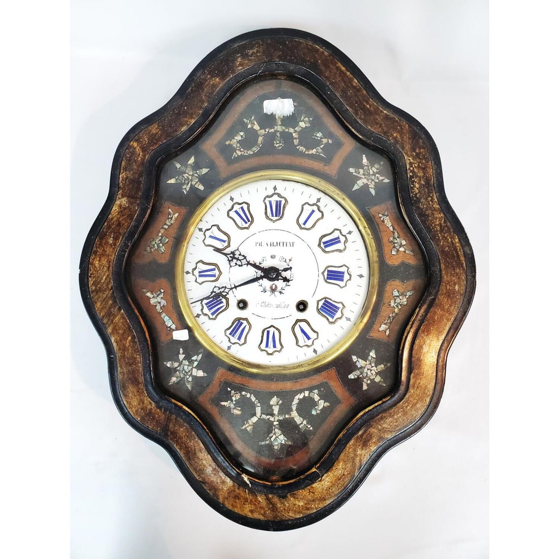 Antique 19th Century French Signed Wall Clock (1 of 3)