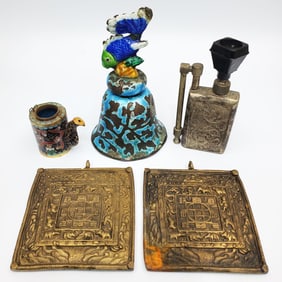 Lot of 5 Chinese Metal Items