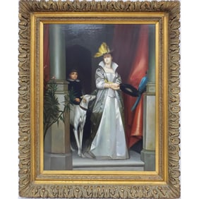 Large Signed Painting Oil on Canvas