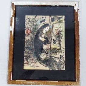 Marc Chagall 1950s Lithograph