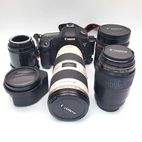 Vintage Canon EOS 5D w/ Multiple Lenses