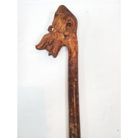 Rare Anti Semitic Large Wooden Cane