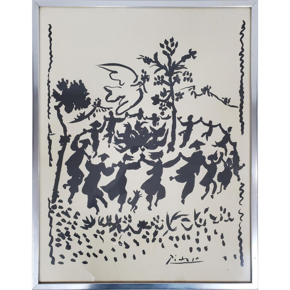 Vintage 1954 Picasso Print "Vive Le Paix" (1 of 3)