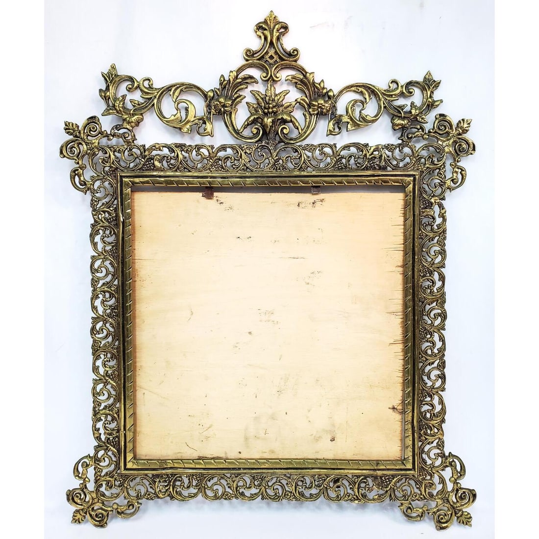Antique Ornate Brass Frame For a Mirror (1 of 4)
