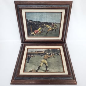 2 Old Celluloid Etchings