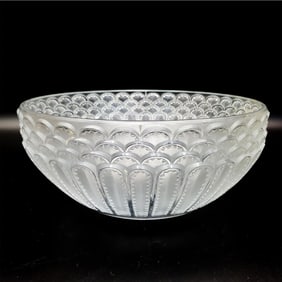 Vintage R. Lalique France Art Glass "Jaffa" Bowl