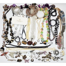 Large Bag Lot of Costume Jewelry