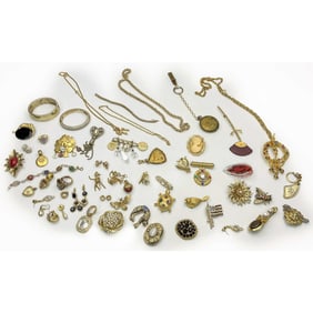 Large Bag Lot of Fine Costume Jewelry