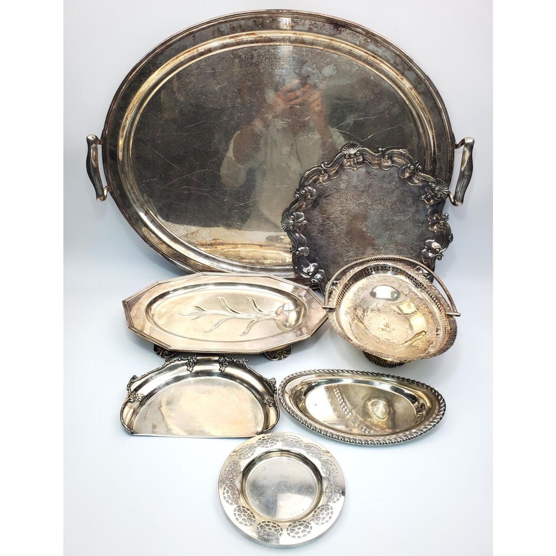 Lot of 7 Antique & Vintage Silver-Plated Items (1 of 8)