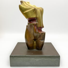 Signed Reuter, MCM Bronze Abstract Figure