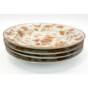 Chinese Antique 18th C. 4 Export Porcelain Plates