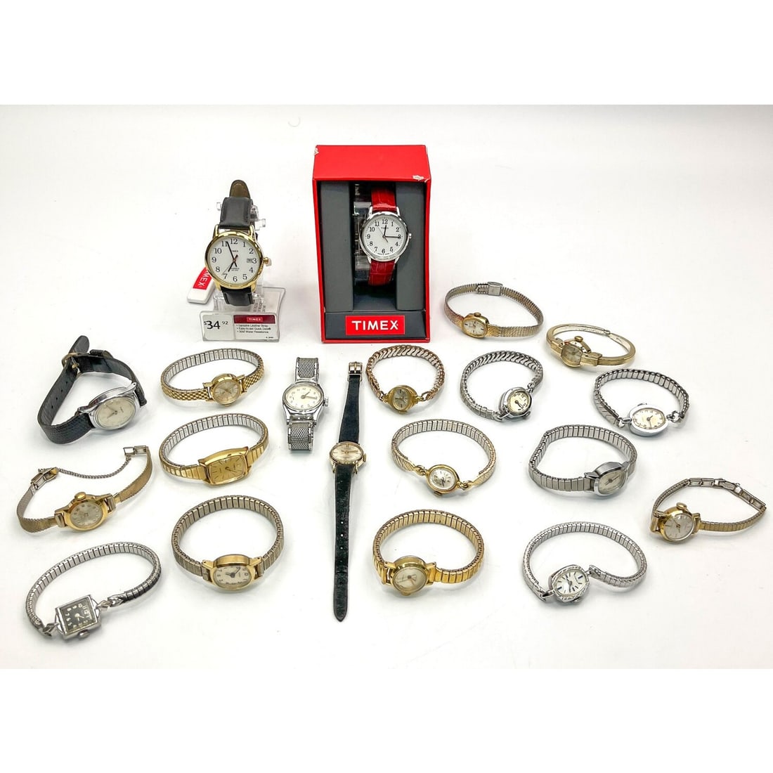Large Group Lot of Timex Watches: Large Group Lot of Timex Watches. Condition: Sold As Is. Please Note- We Do Not Guarantee the Workability or Mechanism of Any Watches. Dimensions: Various SizesProvenance: From a Long Island, NY Home.