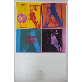 Rare Andy Warhol "Levi's 501 Jeans" Poster